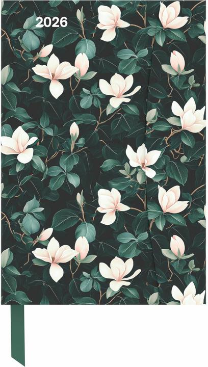 DarkFlowers2026-Diary-Buchkalender-Taschenkalender-10x15 (10 x 15 cm, 1 week / 2 pages)