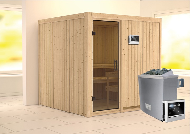 Actual product image Karibu Rodin without roof rim (9 KW external control)
