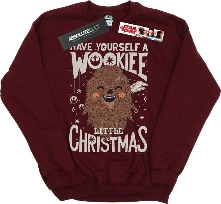 Actual product image Star Wars Girls Wookiee Little Christmas Sweatshirt (140, 146)