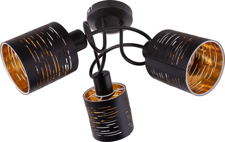 Produktbild Globo Deckenleuchte Tunno schwarz 3xE14 (E14)