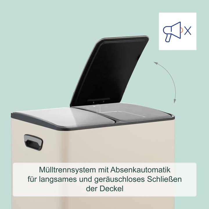 Immagine prodotto Relaxdays Mülleimer Küche 2x 15 Liter (30 l)