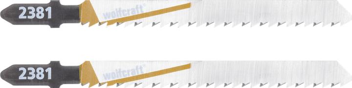 Produktbild wolfcraft 2 Stichsägeblätter HCS L=100mm T-Schaft