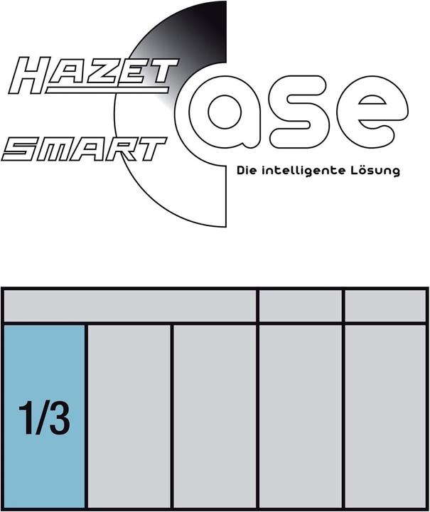 Produktbild HAZET Steckschlüssel Satz 855-1 ∙ Vierkant6,3 mm (1/4 Zoll) ∙ Aussen Sechskant-Tractionsprofil, Ausse… (10  mm, 11 mm, 12 mm, 13 mm, 3 mm, 4 mm, 5 mm, 6 mm, 7 mm, 8 mm, 9 mm)