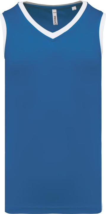 White, sporty royal blue