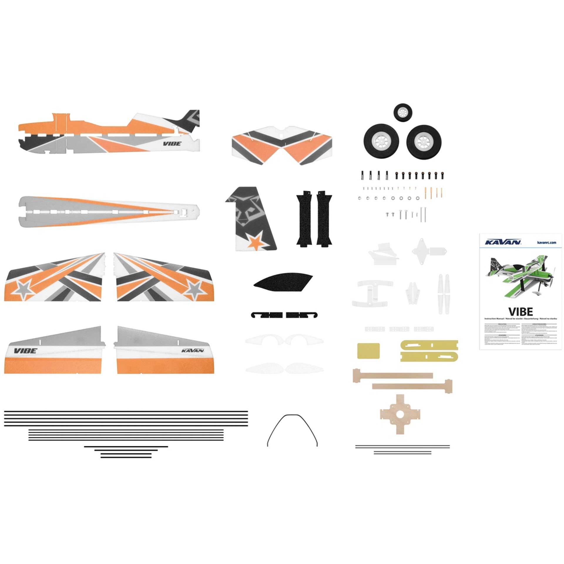 Thumbnail - Kavan VIBE Orange 3D-Kunstflug-Park-Flyer Doppeldecker aus EPP (Kunstflug)