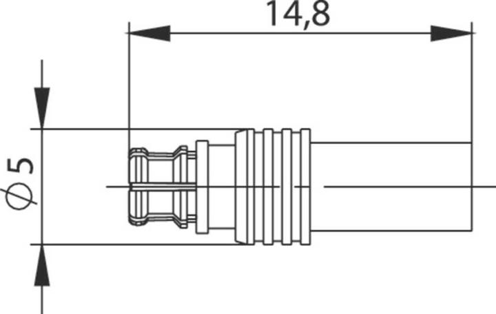 Productafbeelding Telegärtner J01391A0121 J01391A0121 SMP aansluitkoppeling, recht 50? 1 stuk
