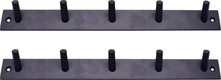 Produktbild Benson Garderobenleiste aus Stahl mit 5 Haken, 2er-Set