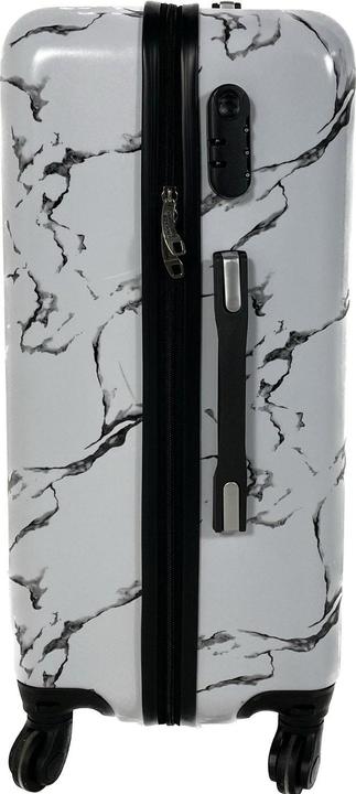 Produktbild Trolleymax Trolleymaxx Reisekoffer Marmor Weiss Matt (50 l)