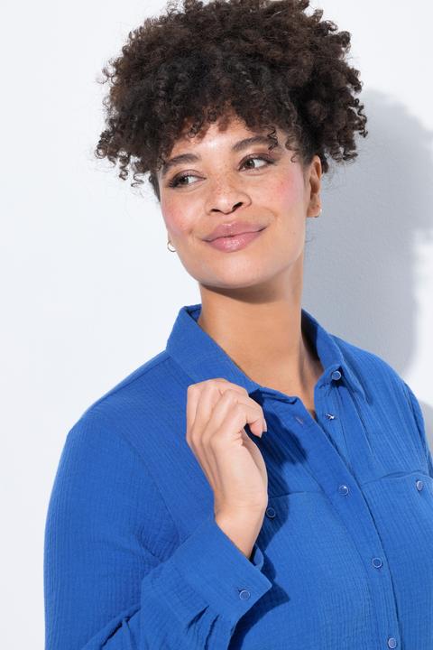 Image du produit Miamoda Bluse, A-Linie, Musselin, Ziernähte (42)