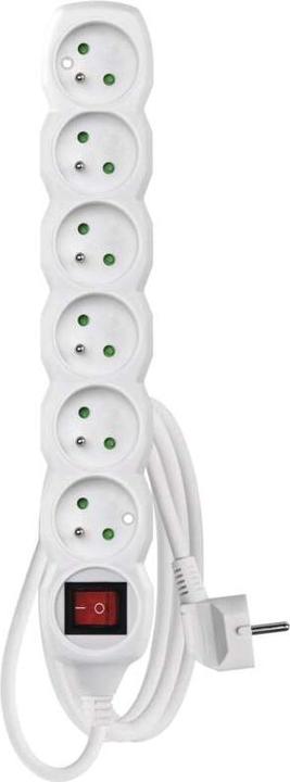Produktbild Emos Verlängerungskabel P1612C - 6 Steckdosen / 2m / mit Schalter (2 m)