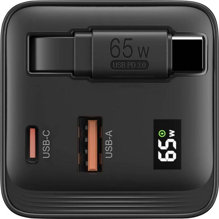 Produktbild Voltcraft UC-2C1A65W02 USB-Ladegerät Ausgangsstrom (max.) 3 A USB-C®, USB-A An (65 W, 3 Ports)