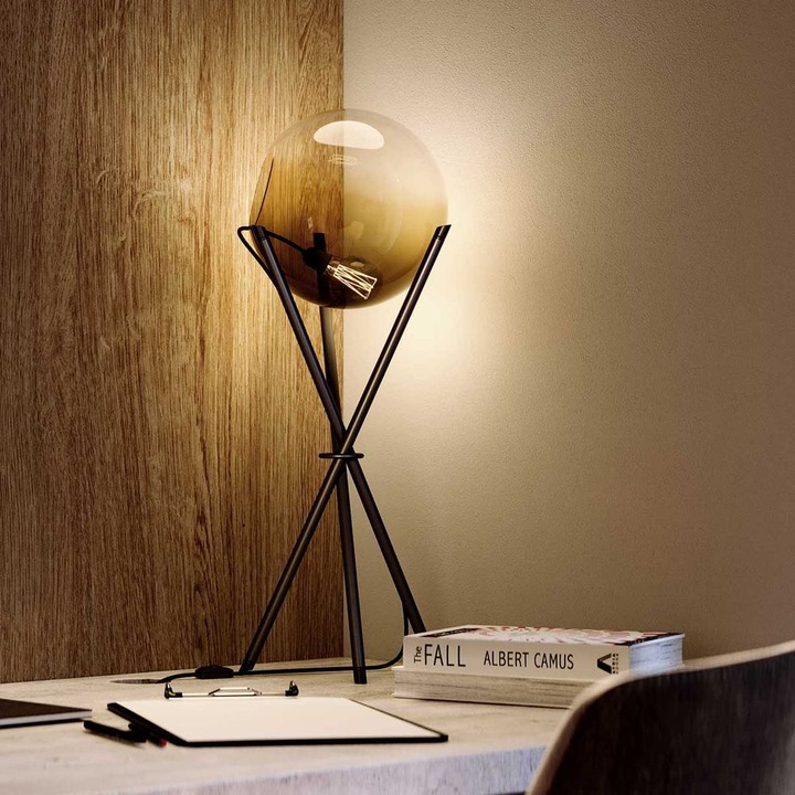 Produktbild s.luce Orb Glas-Tischlampe Dreibein 20cm (E27)