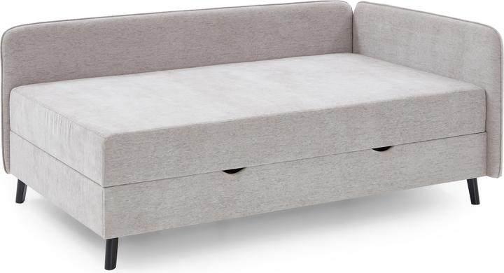 Produktbild Meise Möbel Kiruna Studioliege inkl. Bettkasten und Taschenfederkern Matratze Stoff Odin (90 x 200 cm)