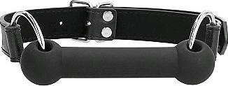 Actual product image Ouch! Silicone Bit Gag - With Adjustable Bonded Leather Straps