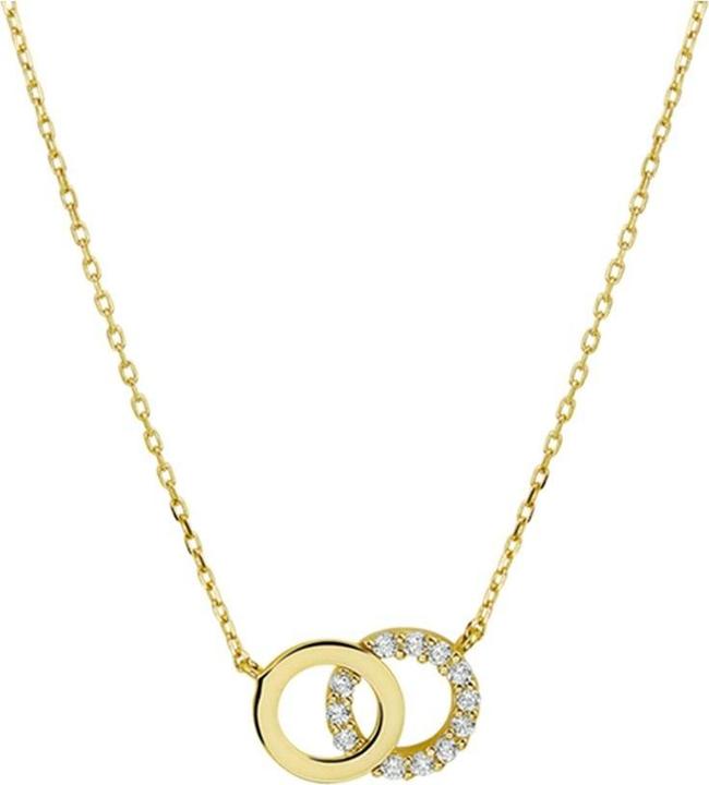 Marie Celeste -Kette Zirkonia 40 - 42 - 44 cm - Gold (14K Gelbgold, 44 cm)