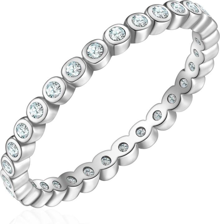 Immagine prodotto Glanzstücke München Ring Sterling Silber Zirkonia weiss - 38506 (56, 925 Argento)
