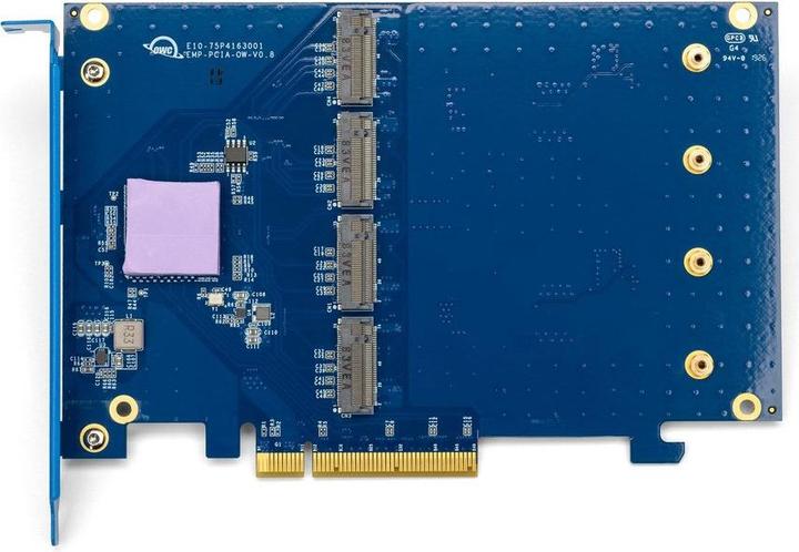 Produktbild OWC 16.0TB Accelsior 4M2 PCIe M.2 NVMe SSD Adapter Card (16000 GB, PCI-Express)