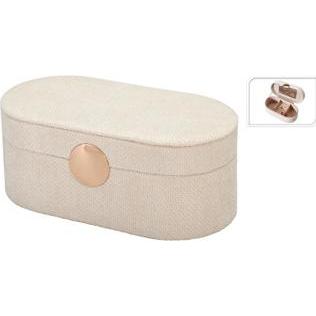 Home&Styling Szkatułka na biżuterię GLINT z lusterkiem w białym kolorze, 25 cm, Bilancia da cucina, Bianco