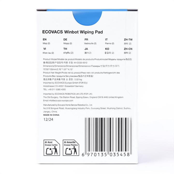 Produktbild Ecovacs Reinigungstücher für Winbot Mini