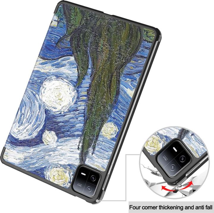 Produktbild Cover-Discount Xiaomi Pad 6 - Tri-fold Smart Case Nachthimmel (Xiaomi Pad 6, Xiaomi Pad 6 Pro)