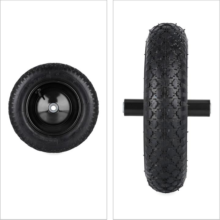 Produktbild Relaxdays Schubkarrenrad