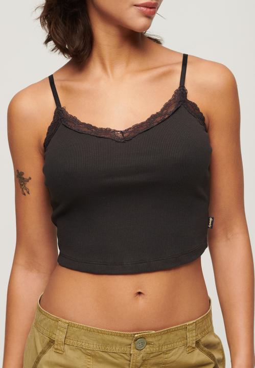 Immagine prodotto Superdry Kurzes Athletic Essentials Trägertop mit Spitzenbesatz (10XL, 11XL, 12XL)