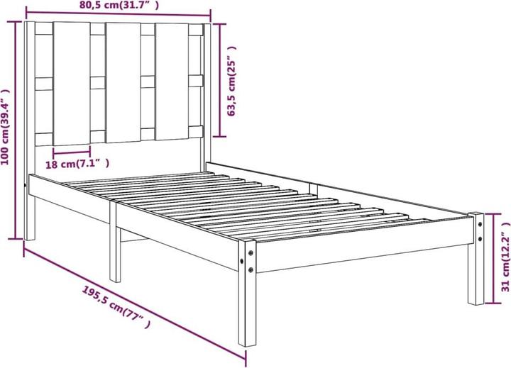 Produktbild vidaXL Sigvard (120 x 190 cm)