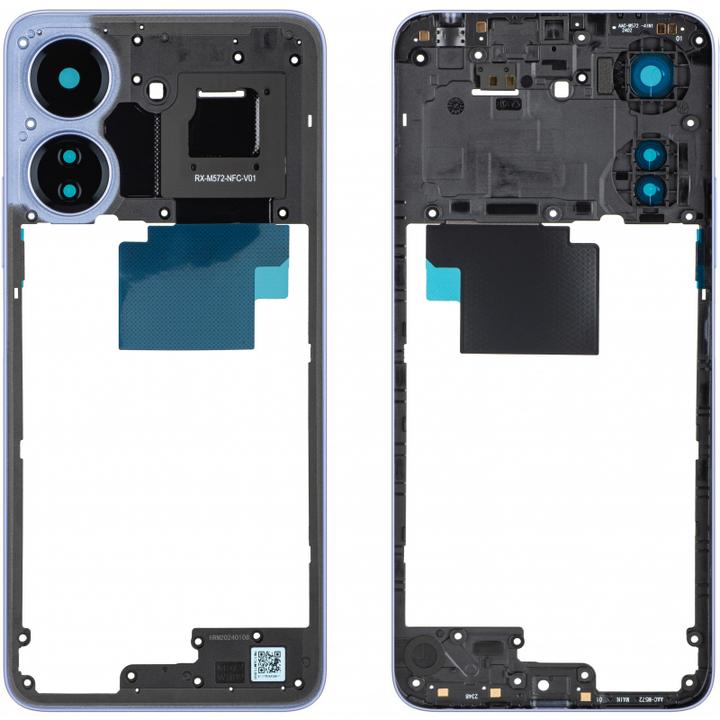 Actual product image Xiaomi Middle Cover fur Poco C65, Purple (Xiaomi Poco C65)