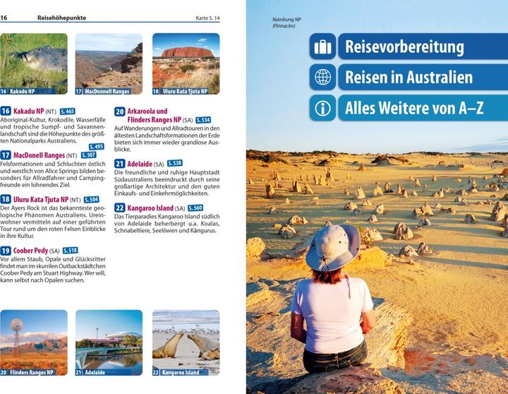 Immagine prodotto Reiseführer Australien - Westen und Zentrum (Tedesco, Pavel, Veronika, 2023)