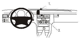 Produktbild Brodit Mounting bracket Taxameter