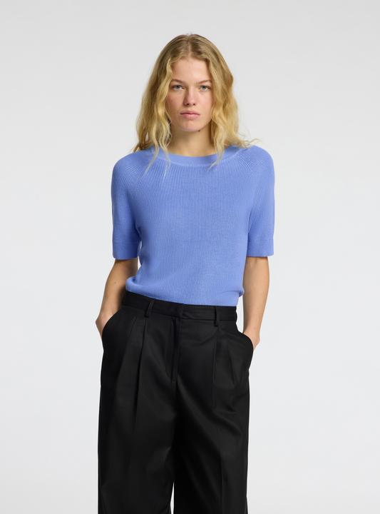 Produktbild Selected Femme Slfelinna New Ss Knit Top Noos (L)