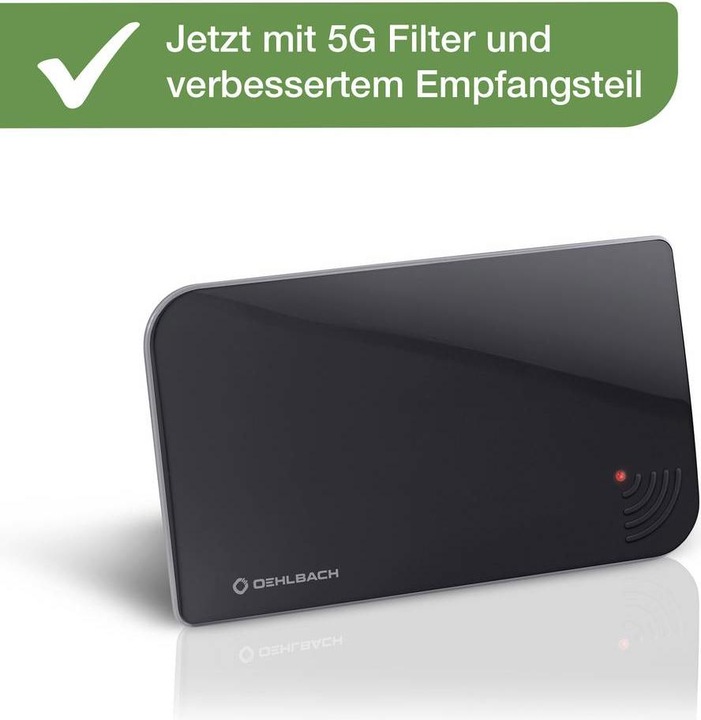 Produktbild Oehlbach Scope Vision 5G immerantenne für DVB-T2 mit 5G Filter (Flachantenne, DVB-T / -T2)