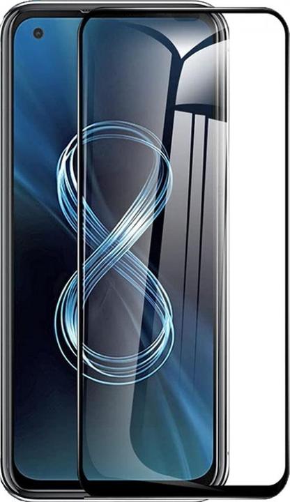 Actual product image Screenguard Asus Zenfone 8 Full Screen Protective Glass Film 2.5D 9H (1 Piece, Asus Zenfone 8)