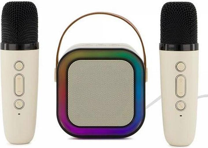 TOP Mini Karaoke Set mit 2 Wireless Mikrofonen