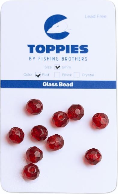 Image du produit Toppies Perles de verre Red