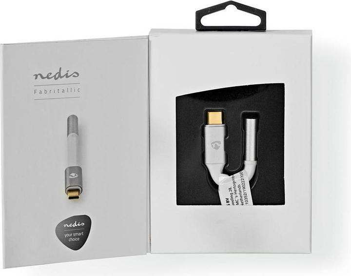 Image du produit Nedis CCTB65950AL008. Connecteur 1 : 3.5mm, Connecteur 1 Genre : Femelle, Connecteur 2 : USB, Connecteur (0.08 m)