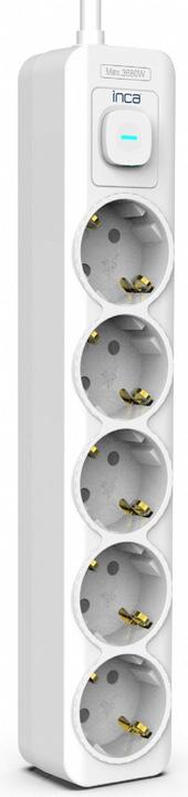 Actual product image Inca Multiple socket outlet IPW-44GB 5 sockets, LED Anz. White 1.5m (5x, 1.50 m)