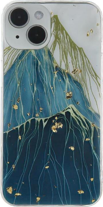 Actual product image OEM Gold Glam case for iPhone 15 6,1" Mountain (Apple iPhone 15)