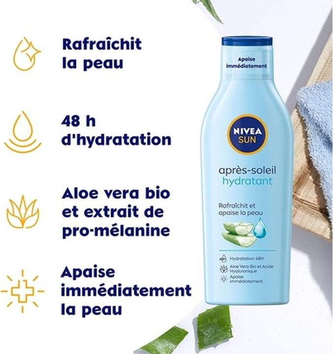 Produktbild NIVEA SUN Hydrating After Sun Lotion mit Bio-Aloe Vera 200ml (200 ml, After Sun Lotion)