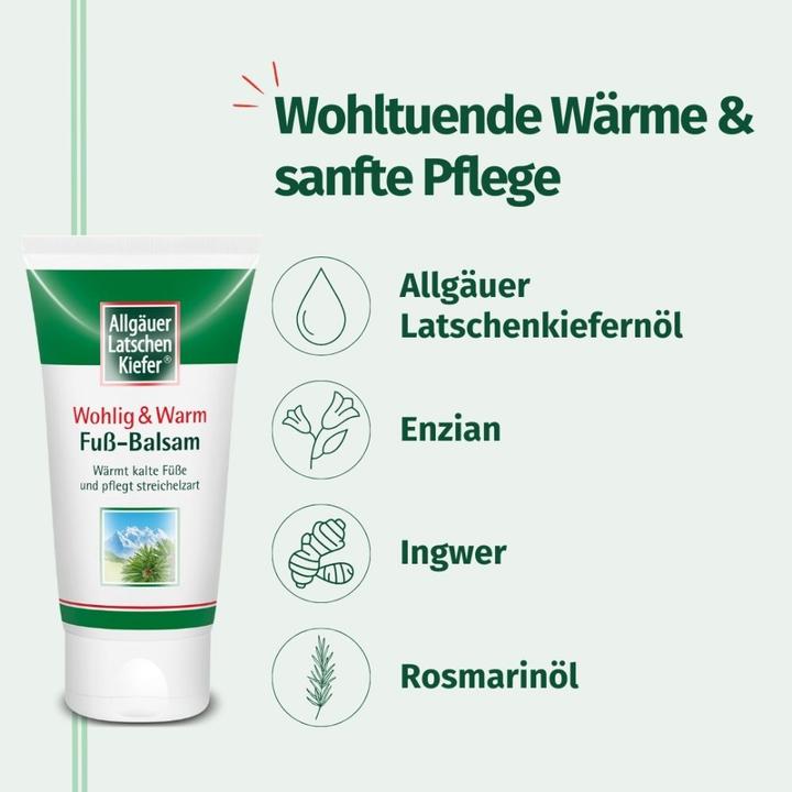Produktbild Allgäuer Fuss Balsam wohlig&warm (Fusscrème & Fussgel, 75 ml)