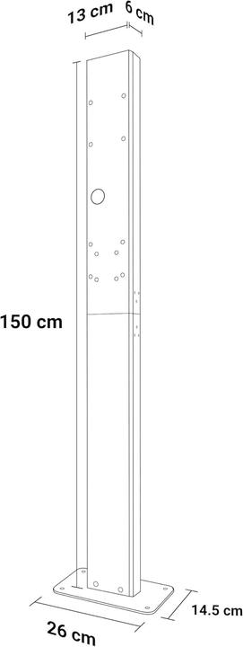 Produktbild GreenCell Standmontagepfosten für Wallbox