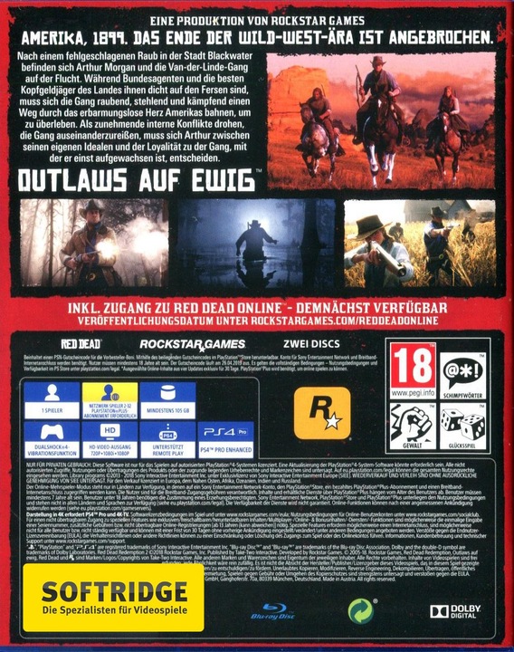 Produktbild Rockstar Red Dead Redemption 2 (PS4, DE)
