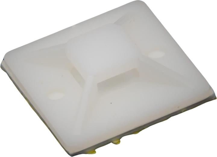 Produktbild Purecrea 30x30mm Kabelbindersockel weiss selbstklebend (Befestigungsschlaufen, 30 mm, 1 Stk.)
