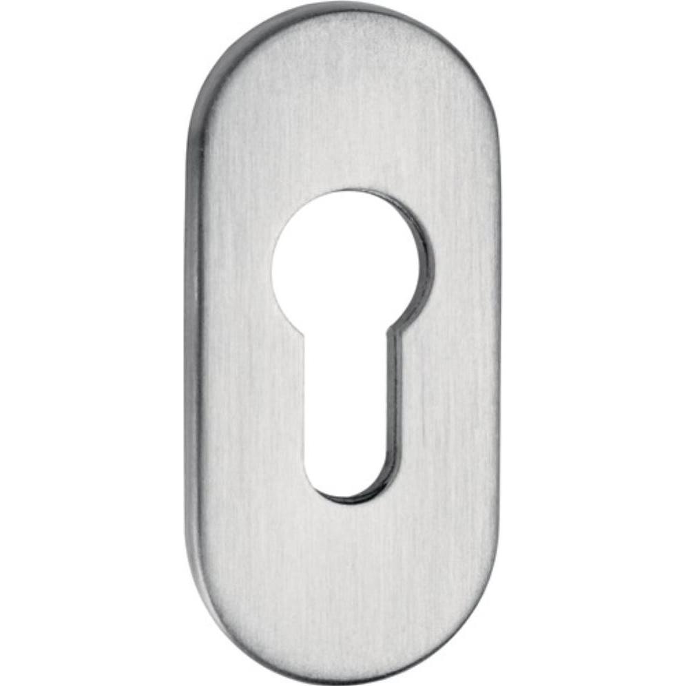 EDI, Türgriff + Fenstergriff, Feuerschutzcliprosette 0813/6 Aluminium F1 Ovalrosette Profiltür (Türgarnitur)
