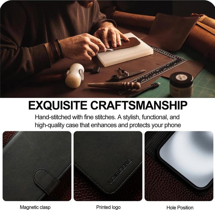 Produktbild Ueli Express Leder Buch Etui Tasche mit Kartenfach (Apple iPhone 17)