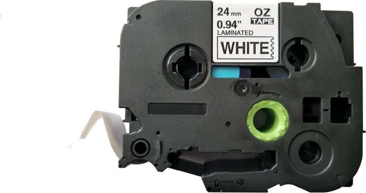 Q-Connect Schriftband Tze-251 (2.40 cm, Schwarz, Weiss)