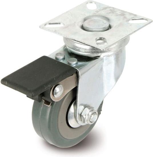 Produktbild Wheeltech Laufrolle, Ø 50mm, Kugelkranz und Feststeller mit Bremse