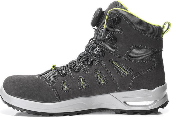 Actual product image Elten Professional boots RILEY XXF BOA® GTX grey-lime Mid ESD O2 WR CI Gr. 48 (O2, 48)