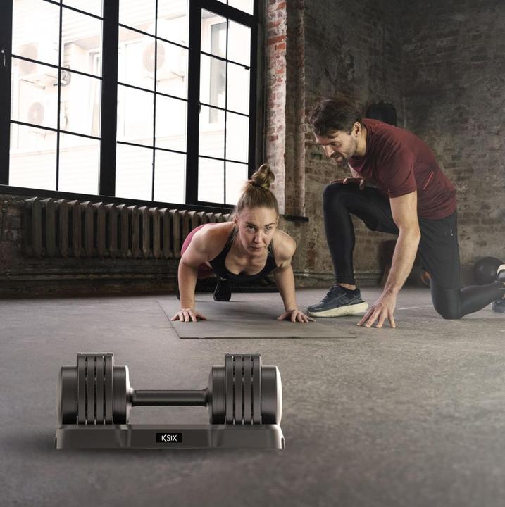 Actual product image KSIX Adjustable Dumbbell 25 kg