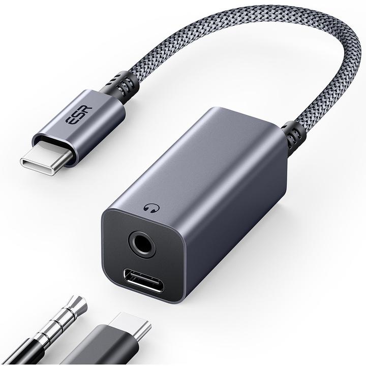 Produktbild ESR 2 IN 1 USB-C - Headphone Jack Adapter (3.5mm Klinke)